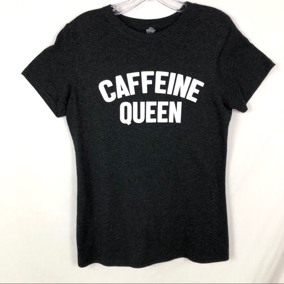 ☕️👑 Caffeine Queen Gray T-Shirt - Picture 2 of 6